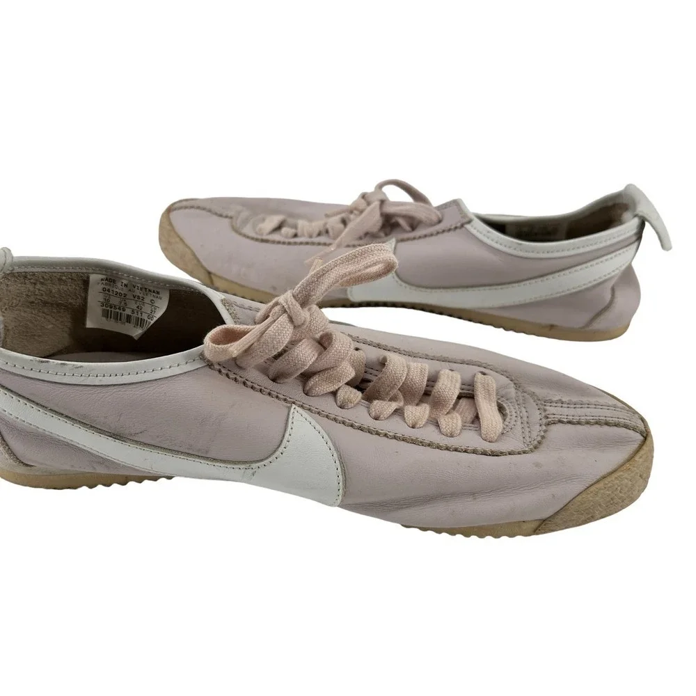 Nike Womens Cortez Leather Pink Athletic Sneaker 309549 511 Low Top Size 10